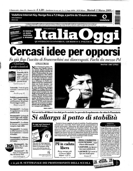 Italia oggi : quotidiano di economia finanza e politica